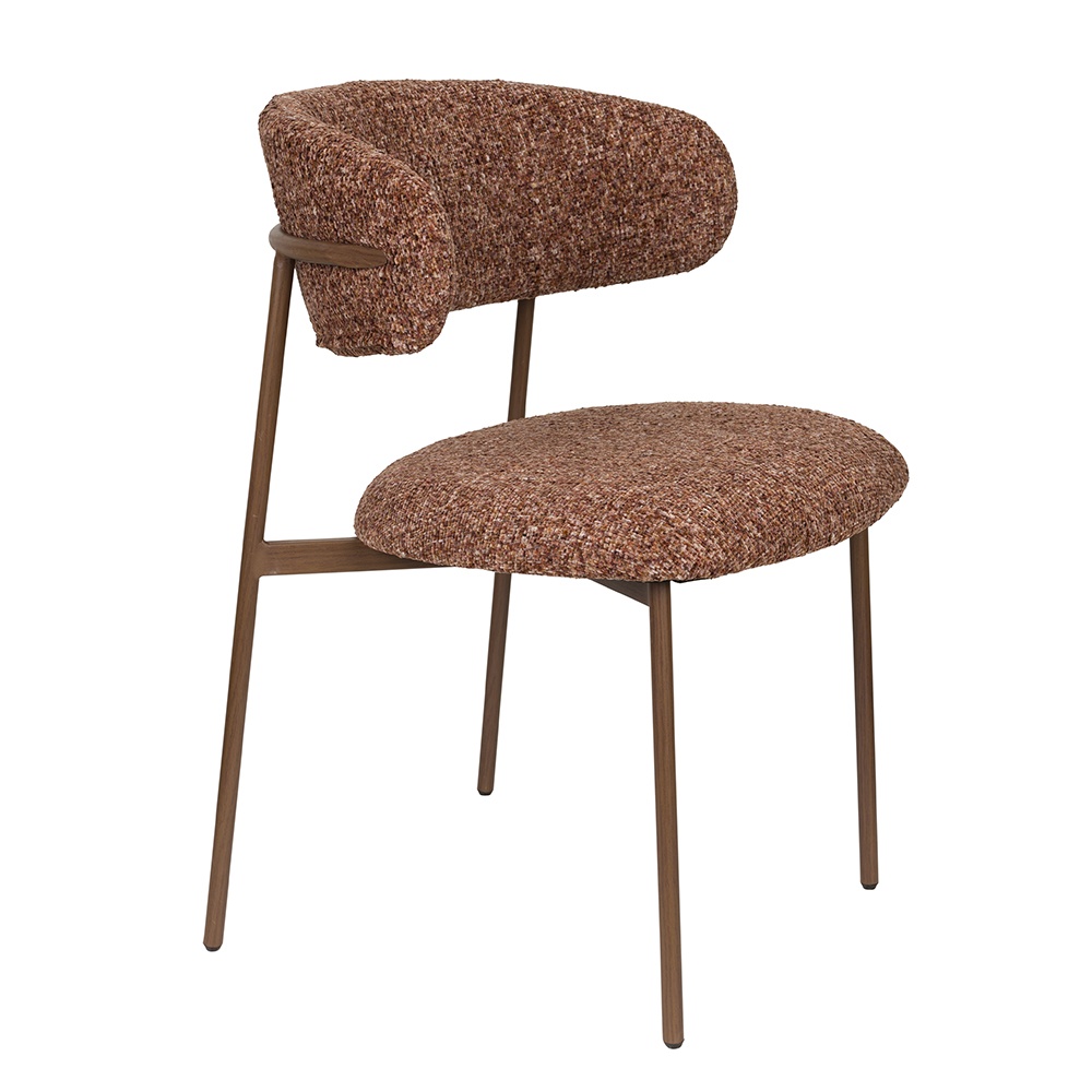 Quiet Object Scaun dining maro teracota din textil Claes Quiet Object