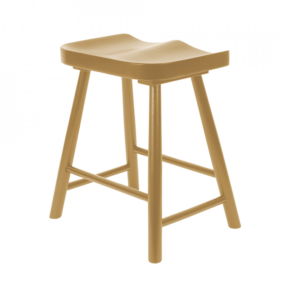 Table & Bar Stools Scaunel maro din lemn Vander Quiet Object