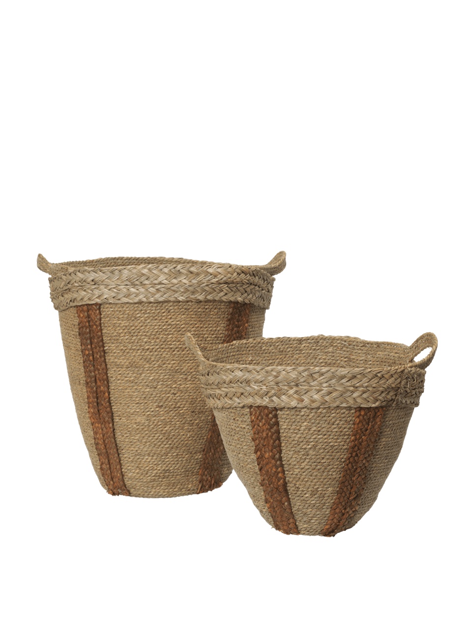 Baskets Set 2 cosuri maro din fibre naturale Mar Ferm Living
