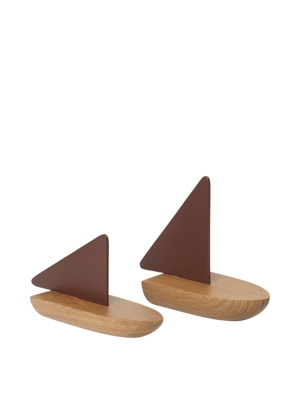 Artwork Set 2 decoratiuni maro din lemn 18 cm Opty Ferm Living