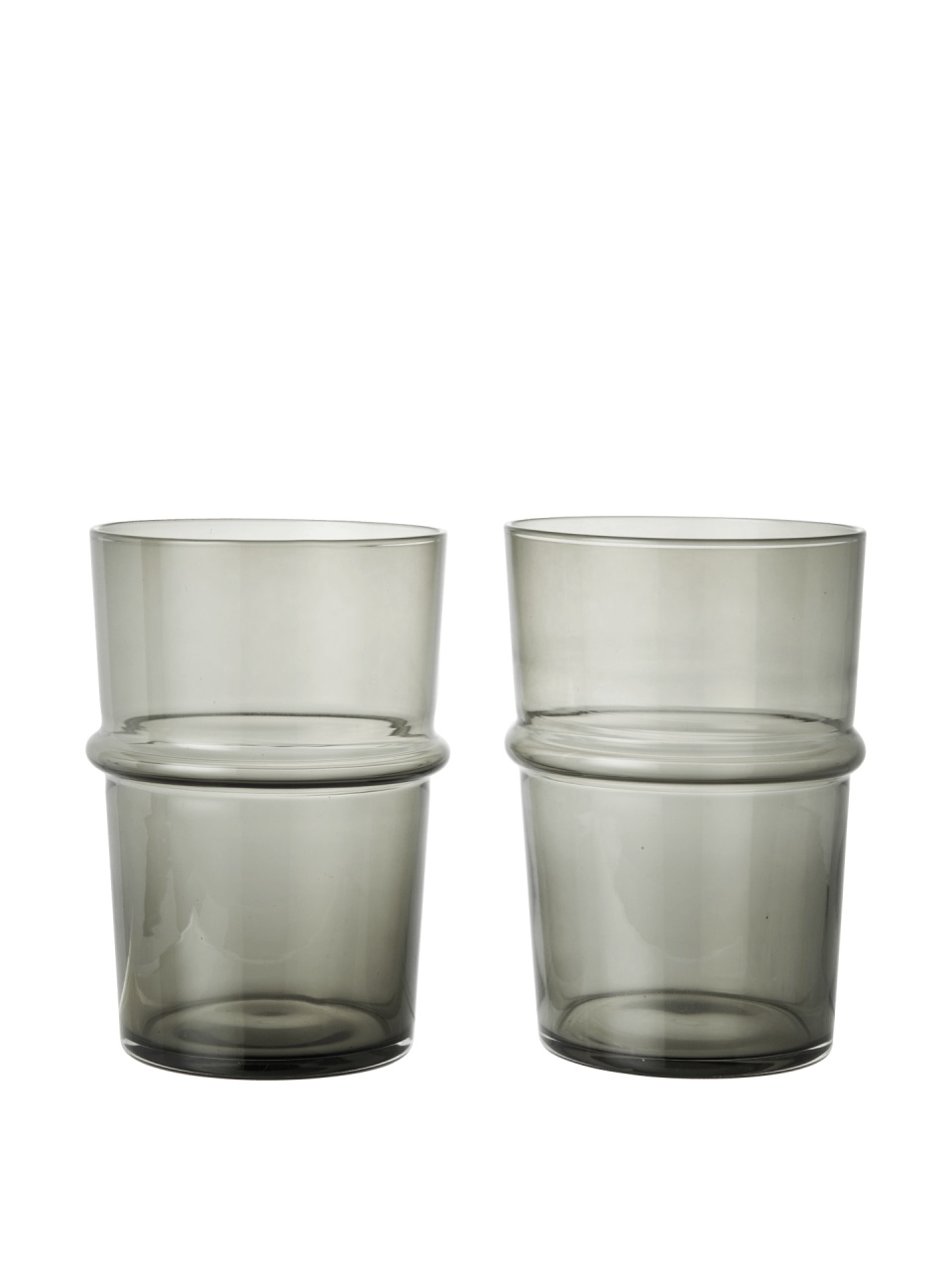 set pahare apa Set 2 pahare gri din sticla 450 ml Boya Ferm Living