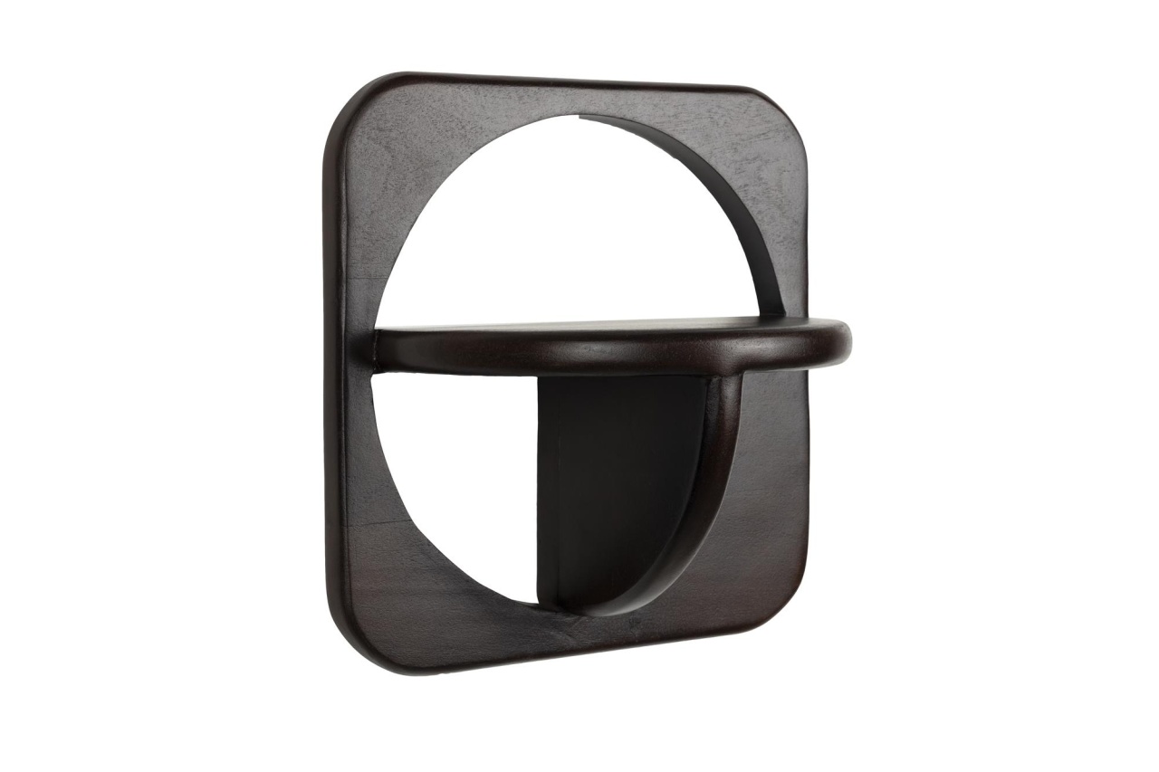Shelving Set 2 rafturi maro din lemn 35 cm Ollie The Home Collection