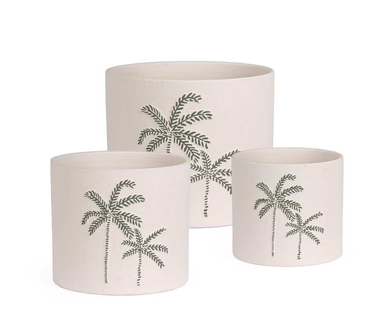 Bizzotto Set 3 vaze albe din ceramica Joele Bizzotto