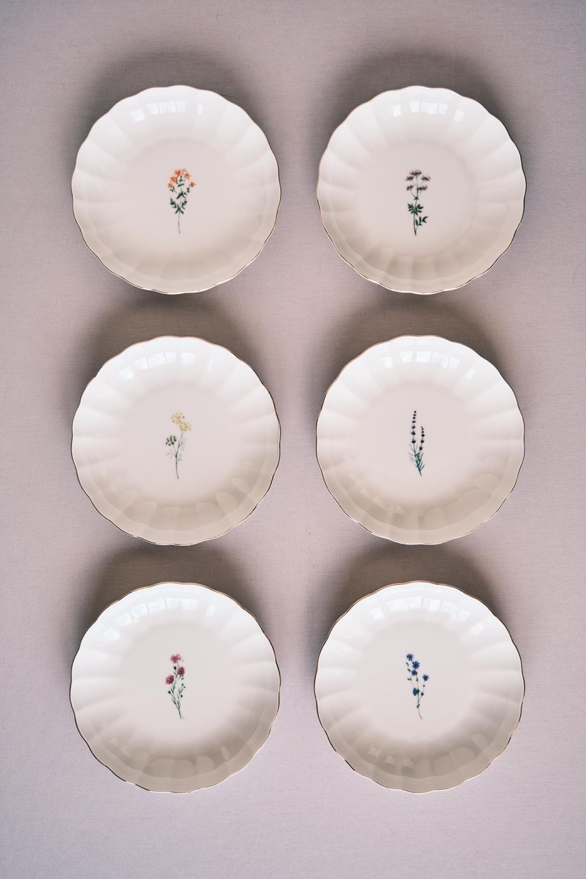Plates Set 6 farfurii intinse multicolore din ceramica 20 cm BNLZF20CK The Home Collection
