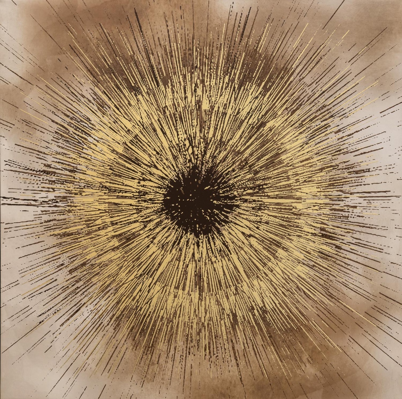 Posters, Prints, & Visual Artwork Tablou multicolor din fibre naturale 100x100 cm Bold Bizzotto