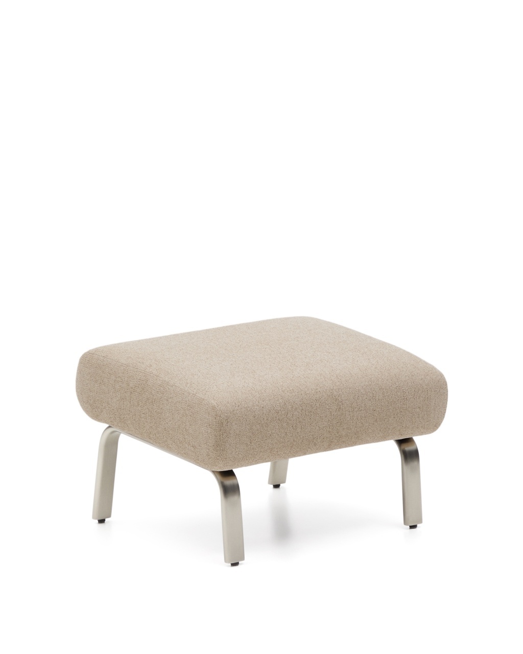 pavaj ecologic Taburet dreptunghiular maro din textil 55x68 cm Amsen Kave Home