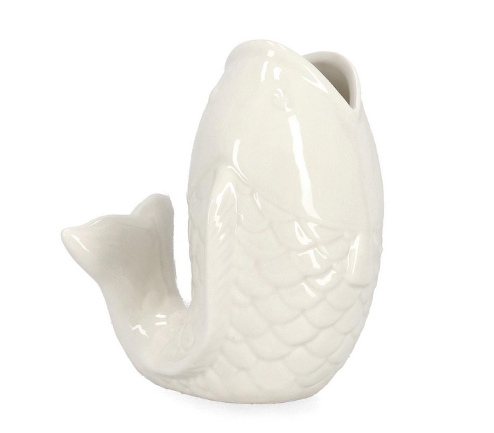 Vases Vaza alba din ceramica 17 cm Rhiver Bizzotto