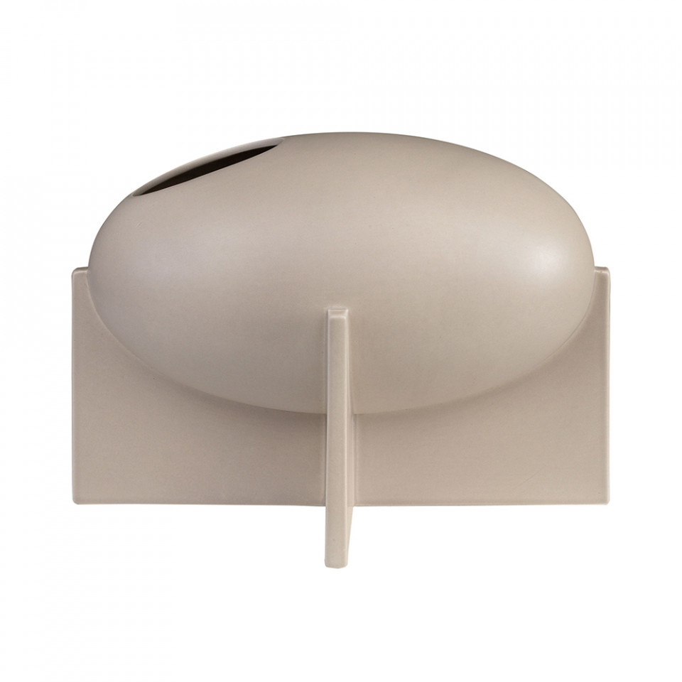 Vaza bej nisipiu din ceramica 21 cm Ovo Versmissen