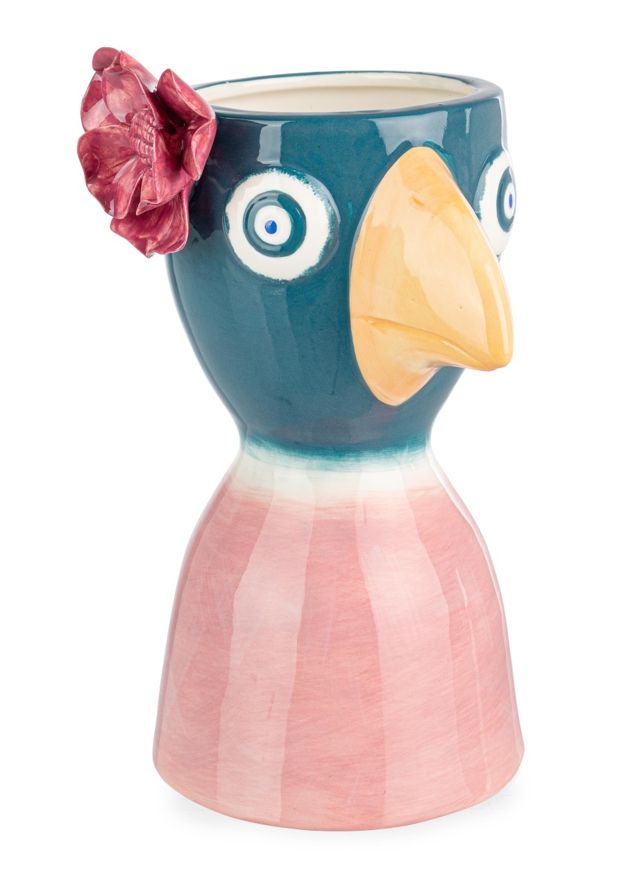 Vases Vaza multicolora din ceramica 22 cm Sebastian Birdie Bizzotto