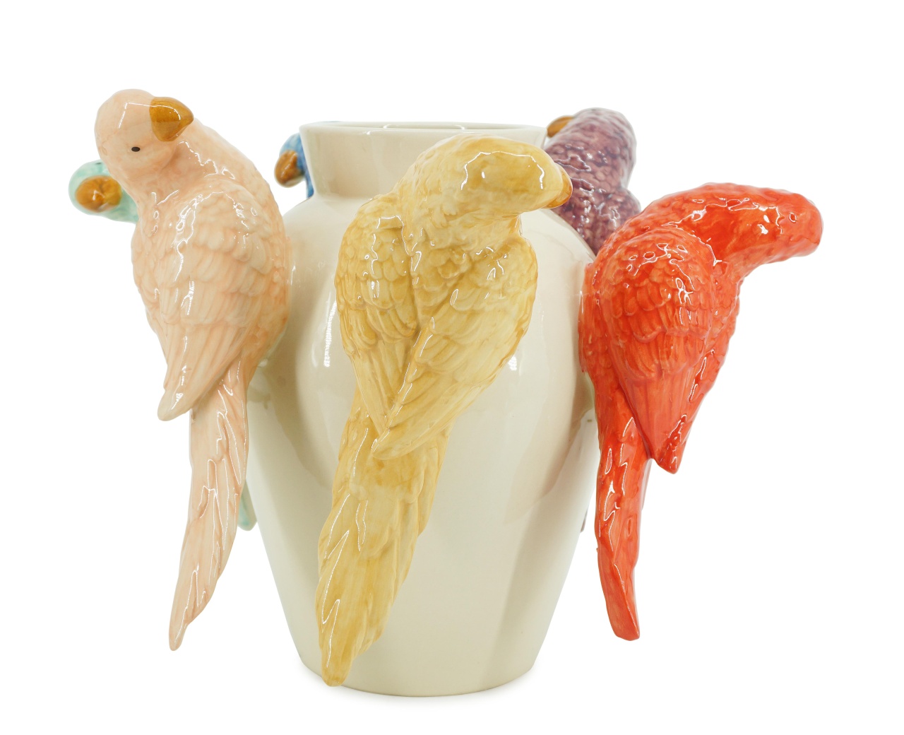 Vases Vaza multicolora din ceramica 29 cm Lysor Birds Bizzotto