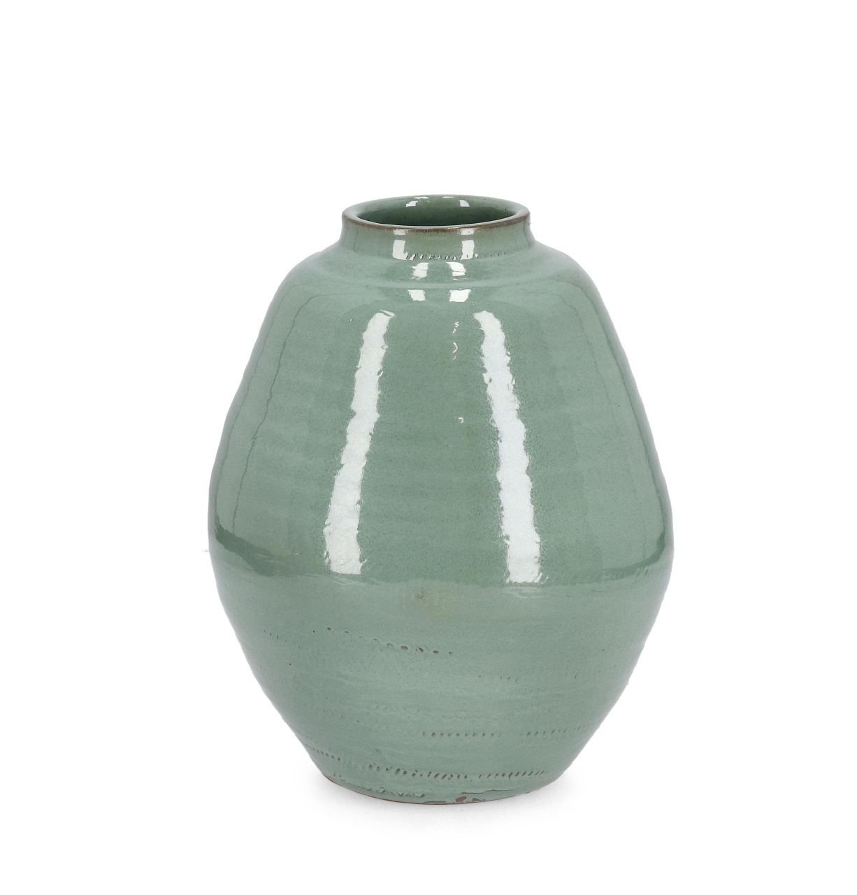 Vases Vaza verde din ceramica 41 cm Esma Bizzotto