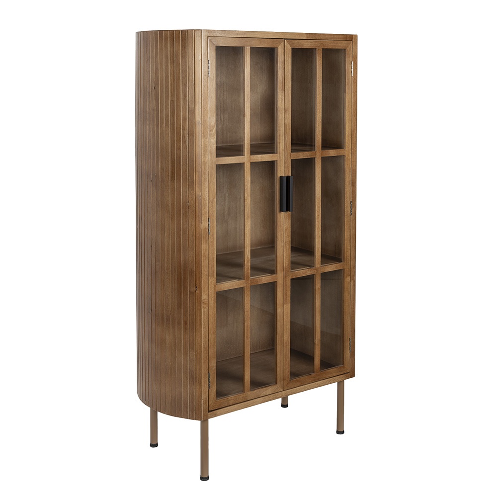 Quiet Object Vitrina maro din lemn 140 cm Yaz Quiet Object