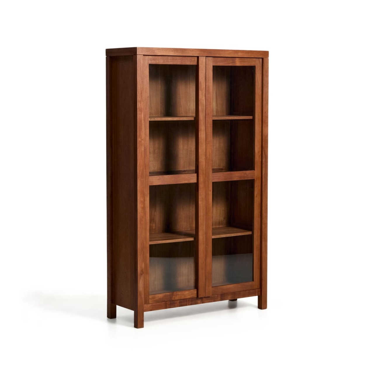 Vitrina maro din lemn 185 cm Norani Kave Home