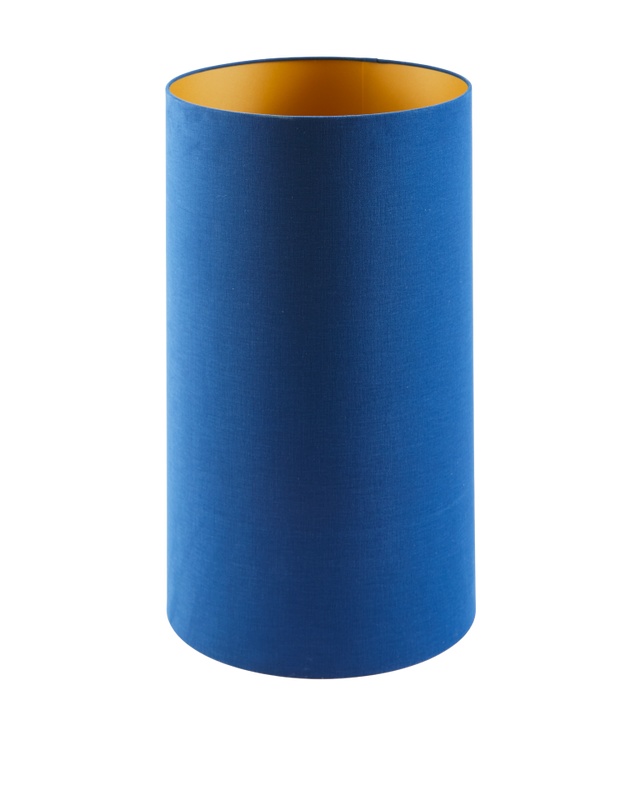 Abajur albastru inchis din fibre sintetice Soft Canvas M Pols Potten