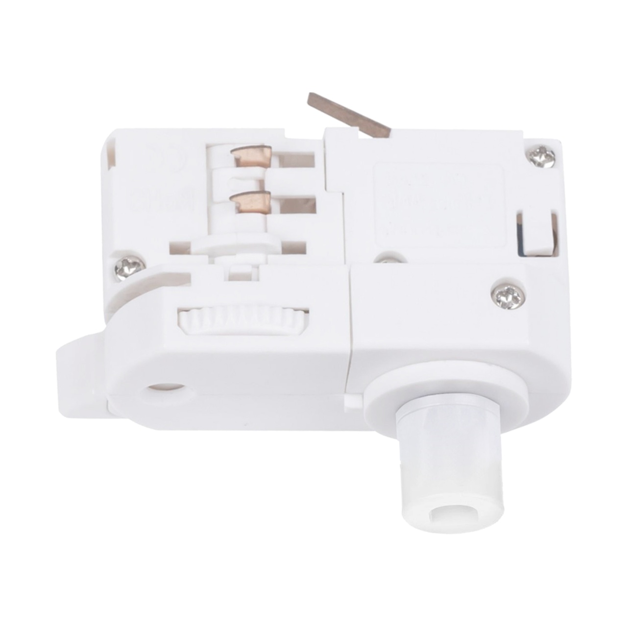 Track Lighting Adaptor alb din plastic Biali Zuma Line