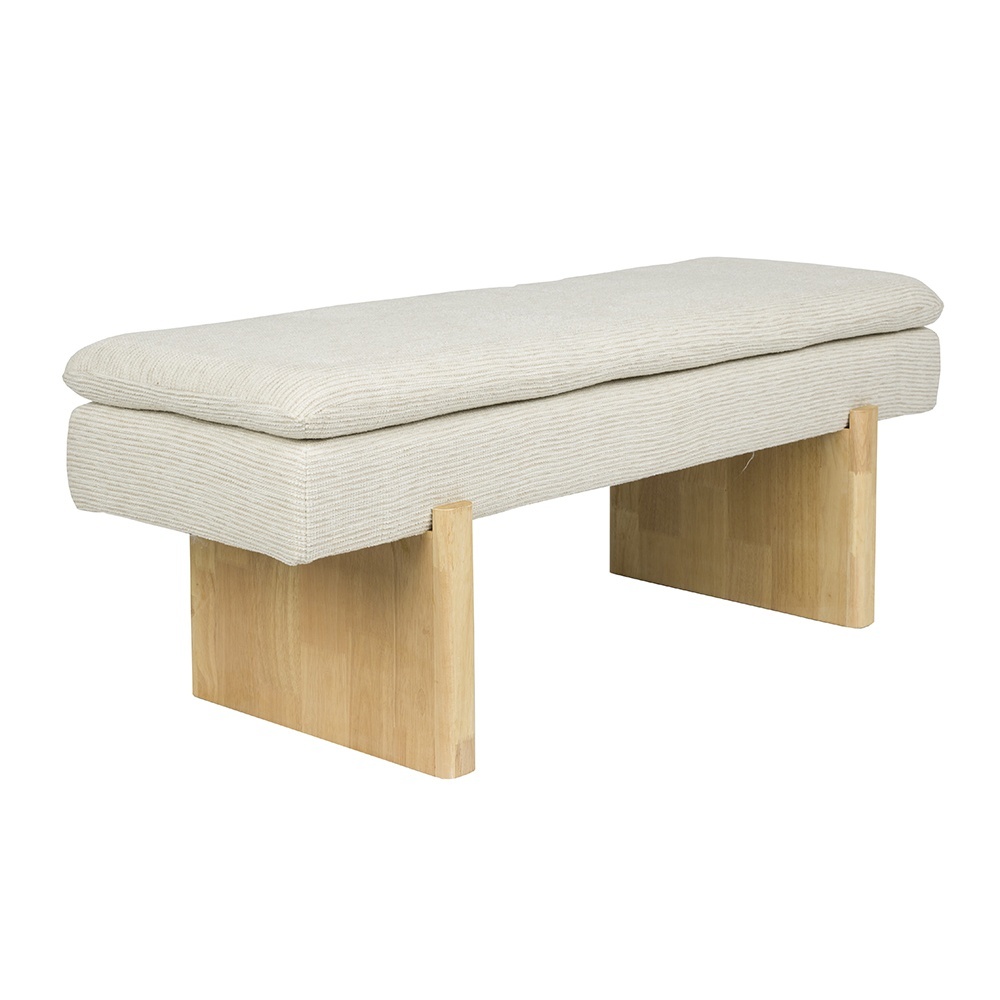 Quiet Object Bancheta gri din textil 120 cm Jappo Quiet Object