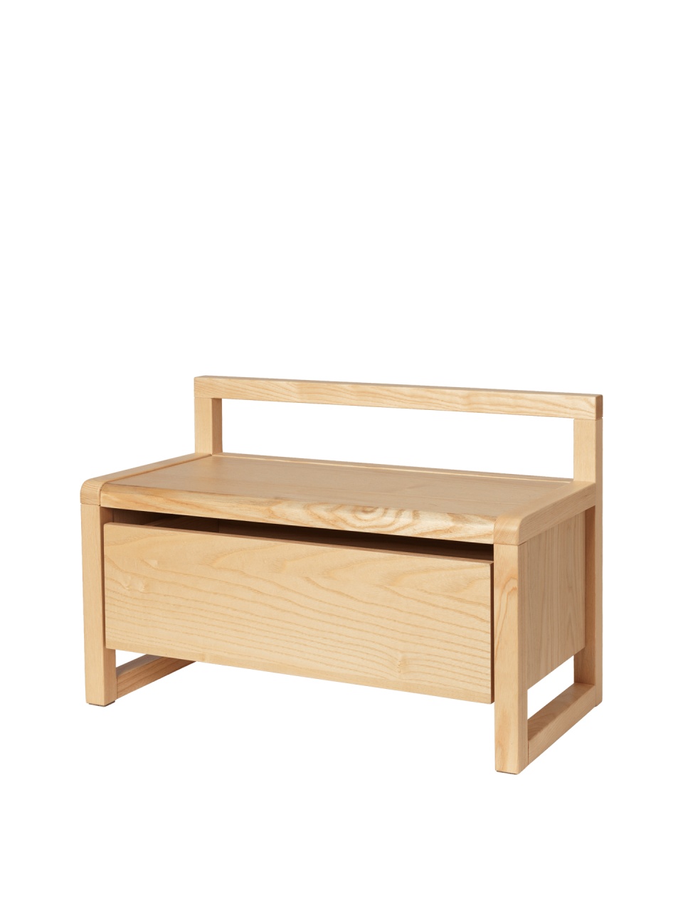 Chairs Bancheta pentru copii maro din lemn 60 cm Little Architect Ferm Living