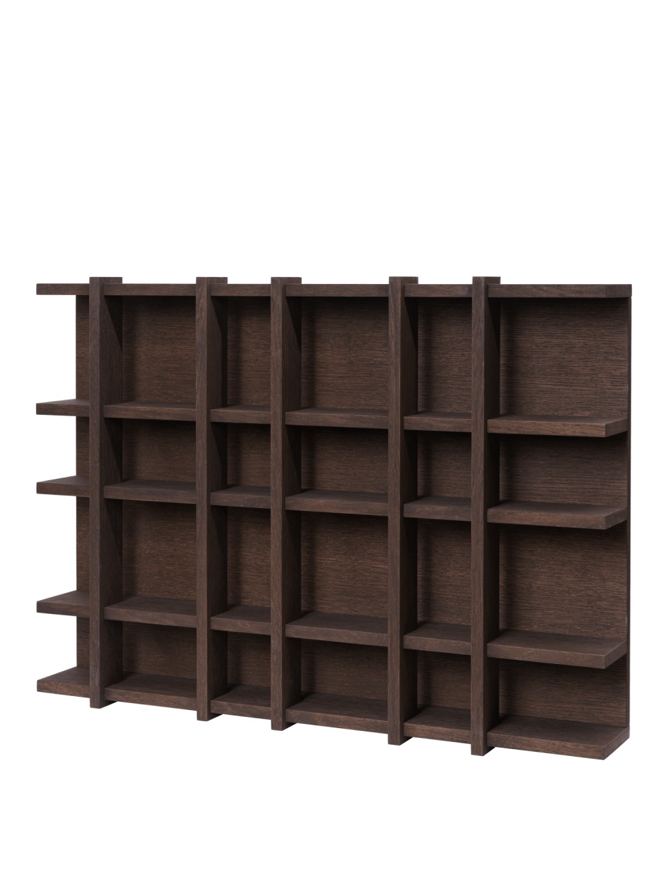 biblioteca clasica Biblioteca pentru perete maro inchis 87 cm Tilem Ferm Living