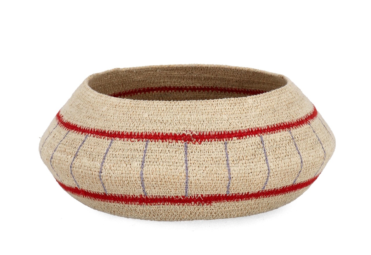 Baskets Bol decorativ multicolor din fibre naturale 20 cm Ninh Bizzotto