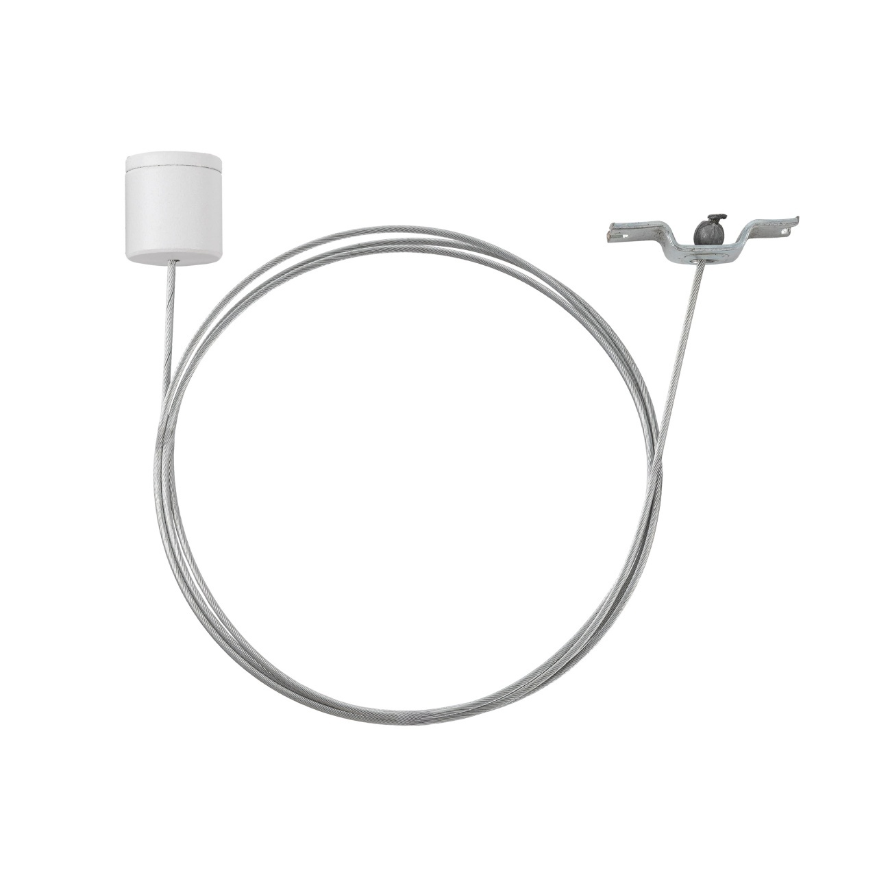 Lighting Fixtures Cablu suspendat alb/argintiu din metal Zestaw Zuma Line