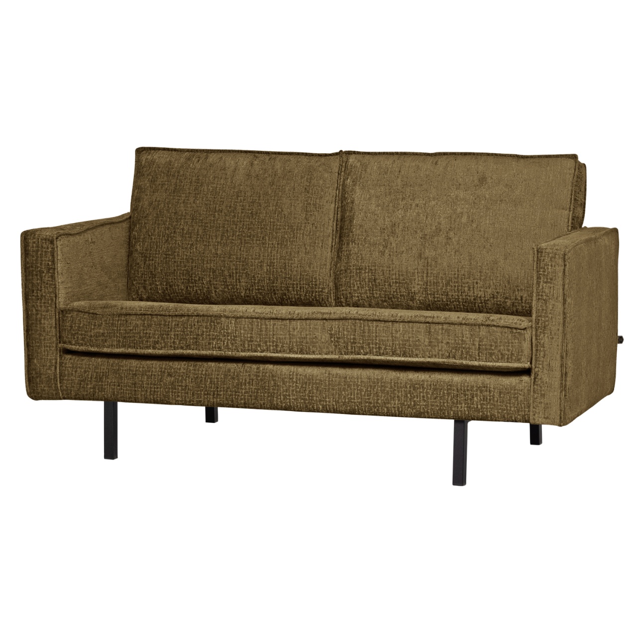 Sofas Canapea maro alama din catifea pentru 2 persoane Rodeo Woood