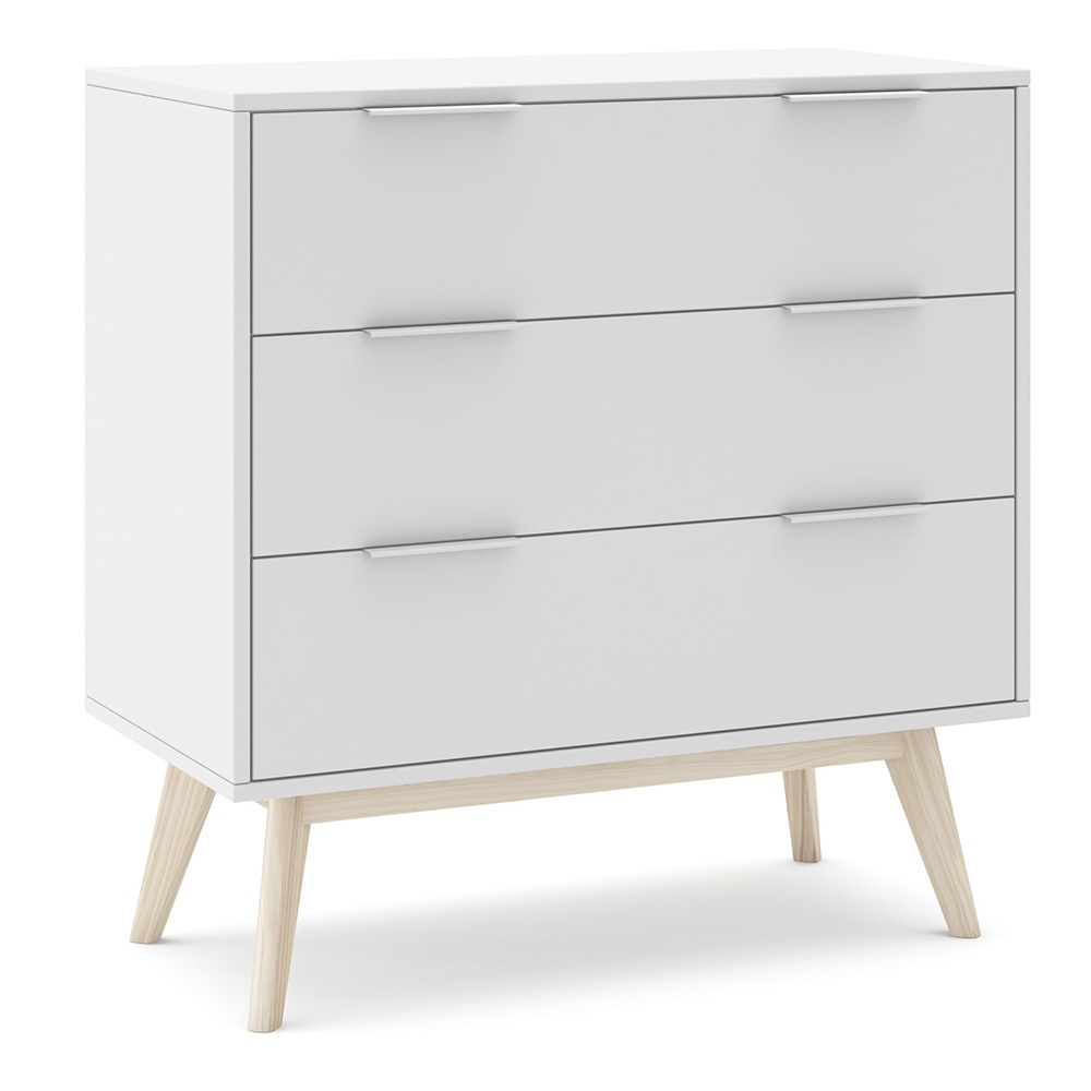 Quiet Object Comoda alba din lemn 80 cm Campus Quiet Object