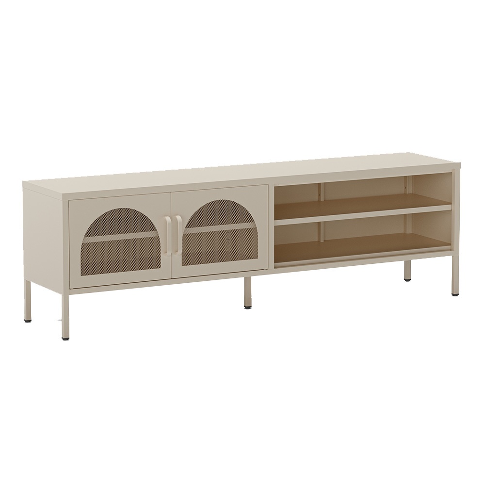Quiet Object Comoda TV crem din metal 160 cm Diora Quiet Object