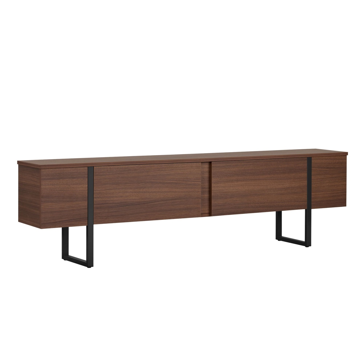 Entertainment Centers & TV Stands Comoda TV maro inchis/neagra 180 cm Onera Nordure
