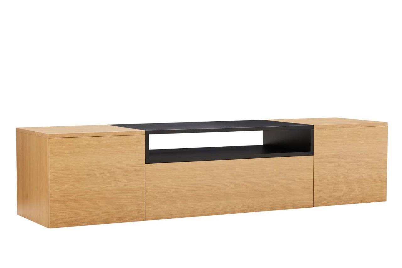 sertar Comoda TV pentru perete maro 160 cm Loft The Home Collection