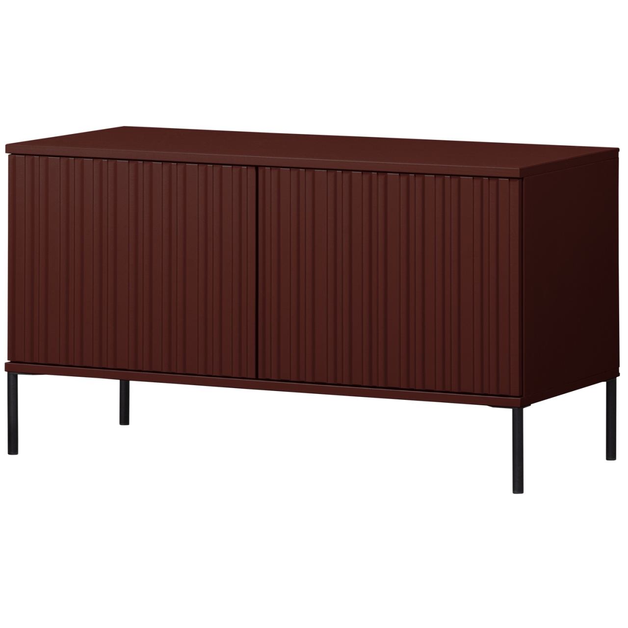 Entertainment Centers & TV Stands Comoda TV rosu burgund din lemn 100 cm New Gravure Woood