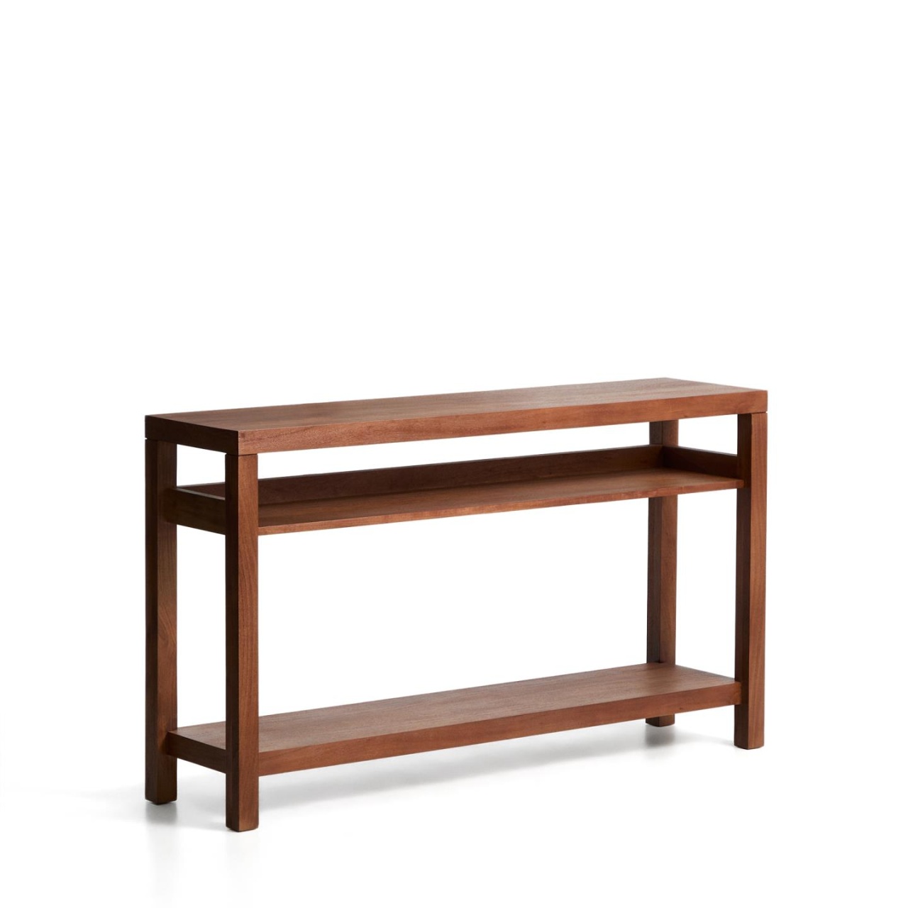 consola lemn masiv Consola maro din lemn 140 cm Norani Kave Home
