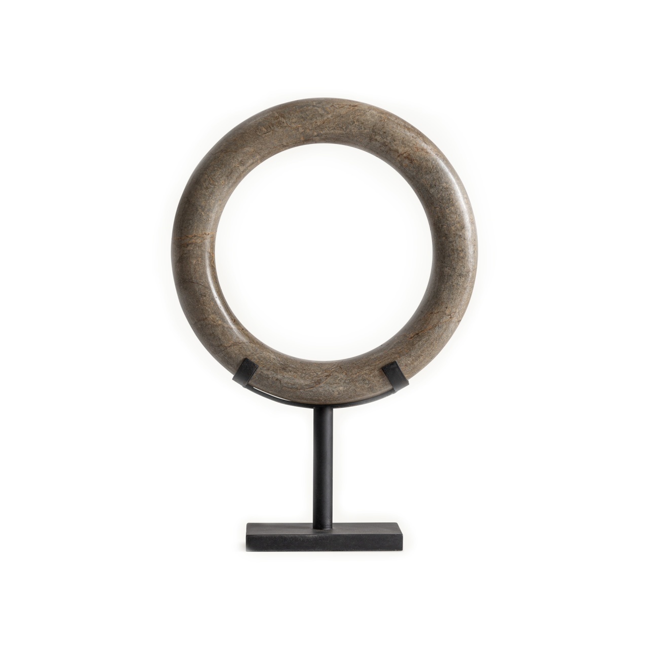 marmura granit travertin.preturi de fabrica Decoratiune maro/neagra din marmura 44 cm Nordic Vical Home