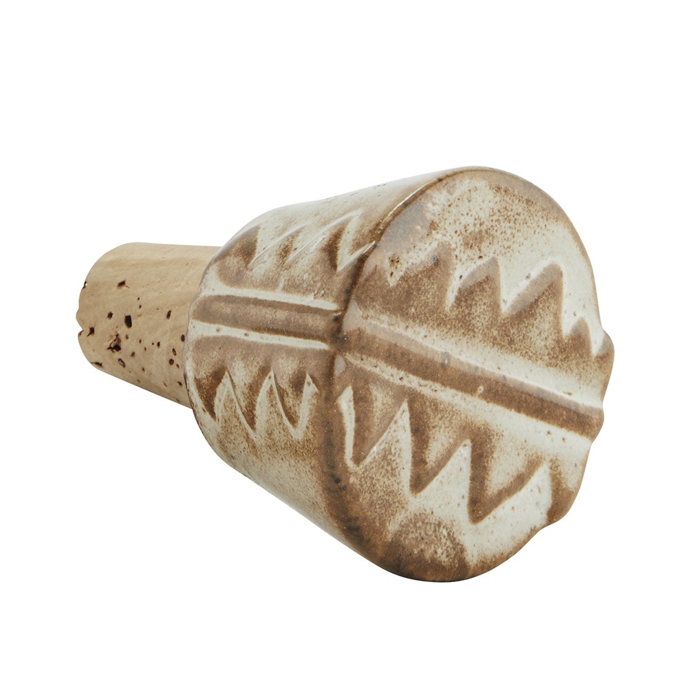 vitrina din sticla Dop pentru sticla maro din ceramica Nasir Madam Stoltz