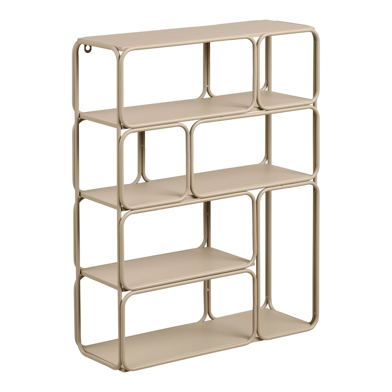 Shelving Etajera de perete bej din metal 48 cm Lanciano House Nordic