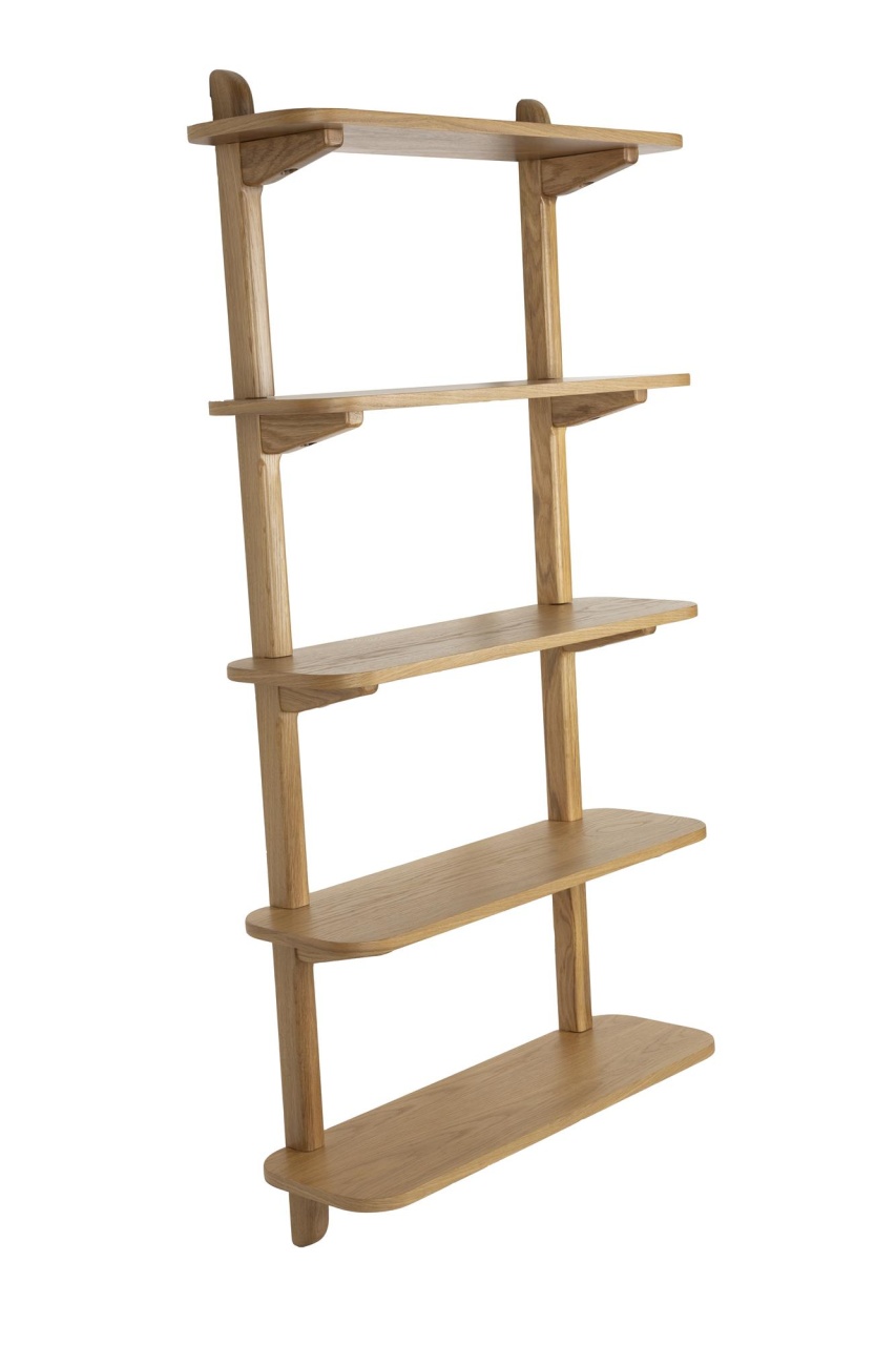 Shelving Etajera maro din lemn 160 cm Hogar Oak Zuiver