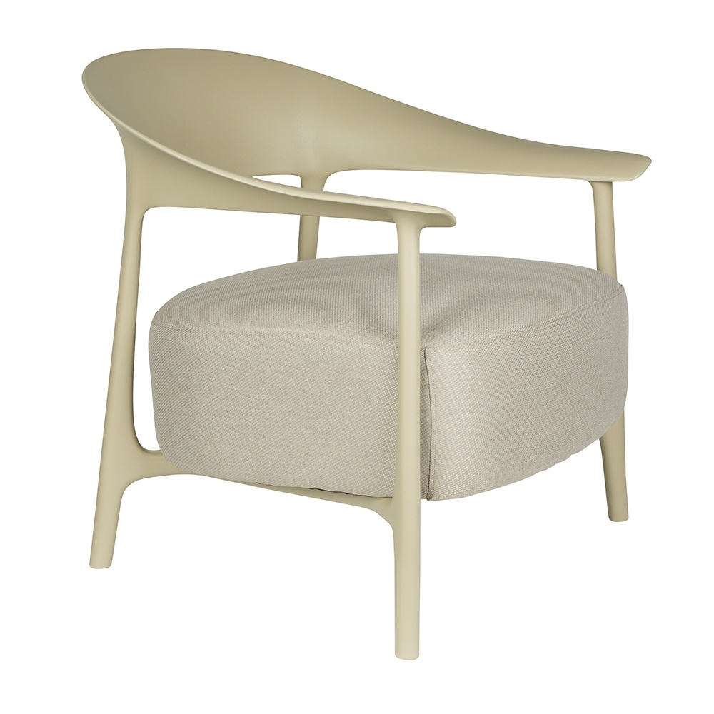 Quiet Object Fotoliu exterior bej din textil Vita Quiet Object