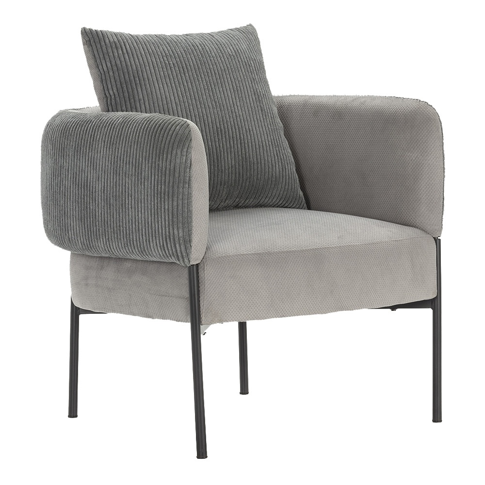Quiet Object Fotoliu gri deschis din textil Aruni Quiet Object
