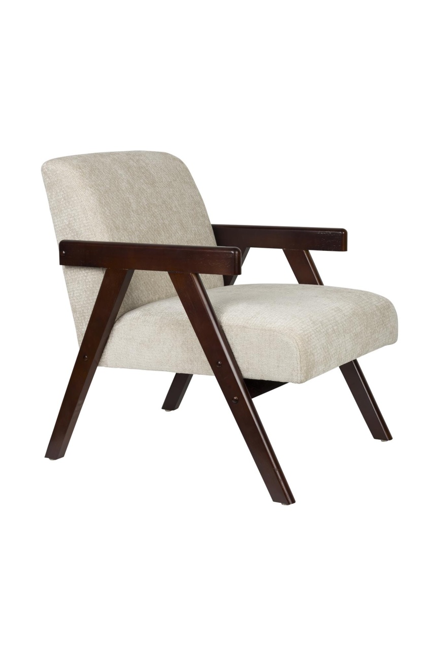 Quiet Object Fotoliu maro din textil Panadero Walnut Quiet Object