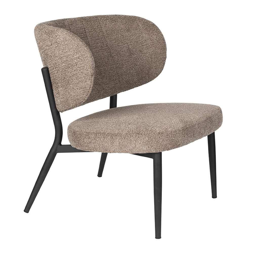 Quiet Object Fotoliu maro din textil Sanne Quiet Object