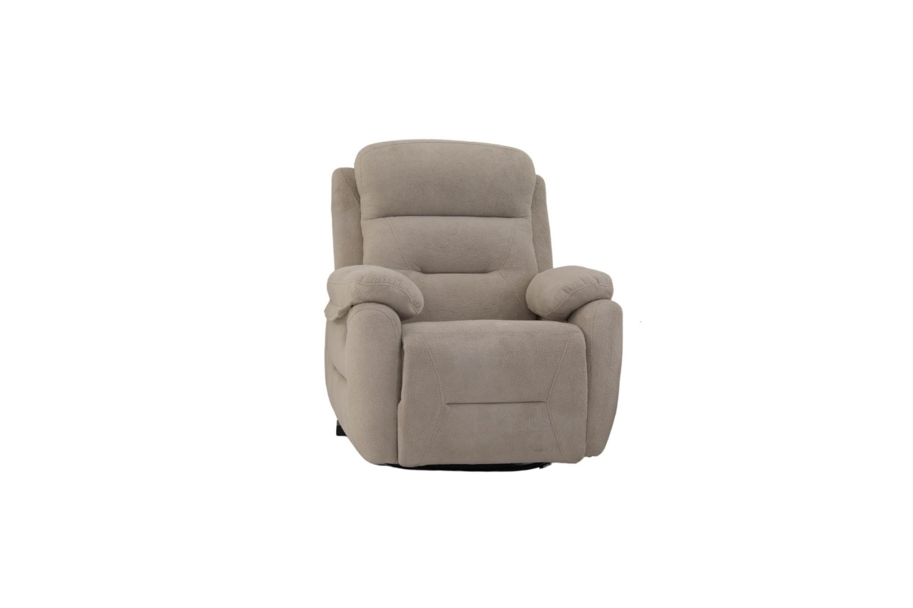 Chairs Fotoliu recliner crem din textil Comfort Electric The Home Collection