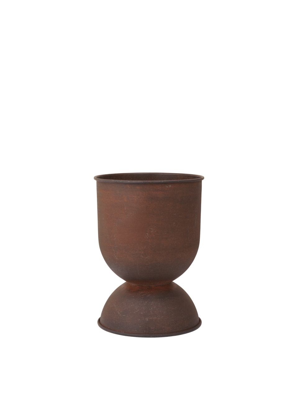 Pots & Planters Ghiveci maro din metal 30 cm Hourglass Ferm Living