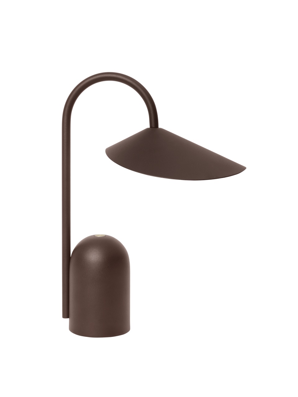 Lamps Lampa portabila de birou maro ciocolata din metal 30 cm Arum Ferm Living