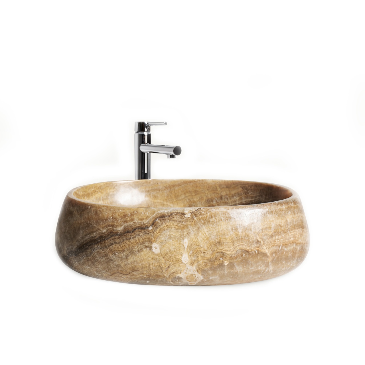 masca baie + lavoar + oglinda Lavoar baie ivoriu din piatra Iris Vical Home