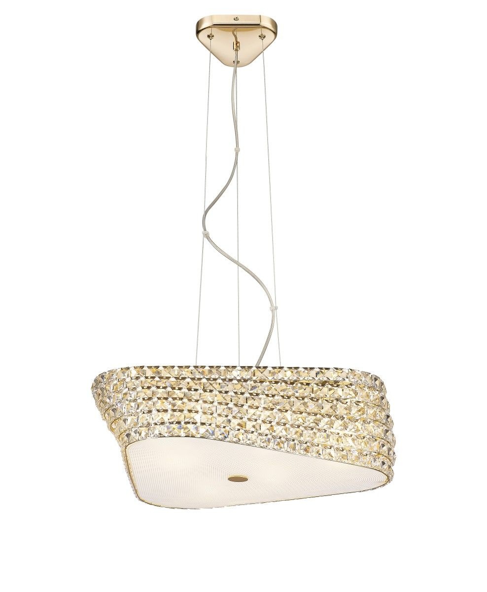 Lighting Fixtures Lustra aurie din metal cu 6 becuri Babylon Zuma Line