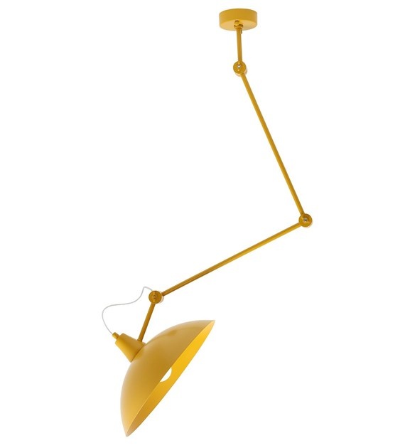 Lighting Fixtures Lustra galbena din metal Melos Aldex
