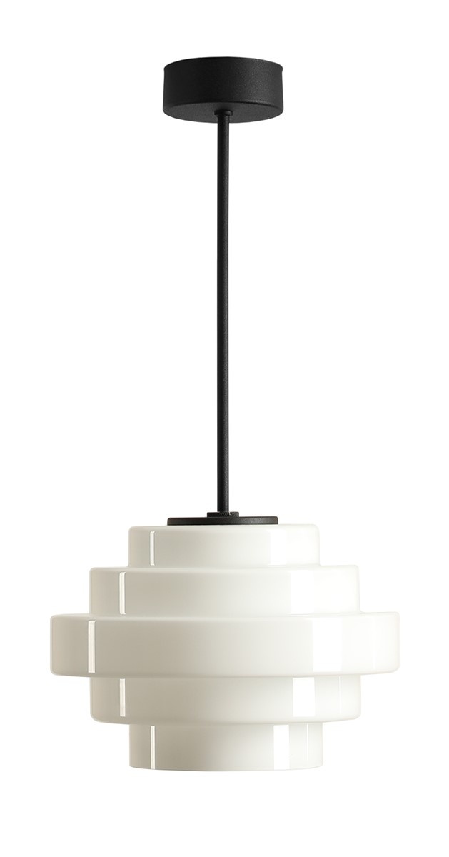 Lighting Fixtures Lustra neagra/alba din metal Filo Small Aldex