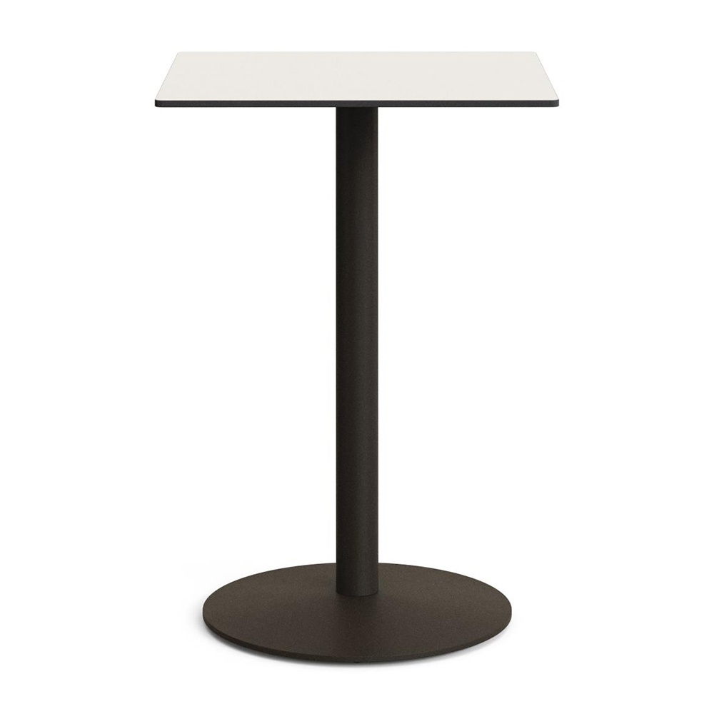 Outdoor Furniture Masa bar exterior alba/verde din metal 70x70 cm Esilda Kave Home