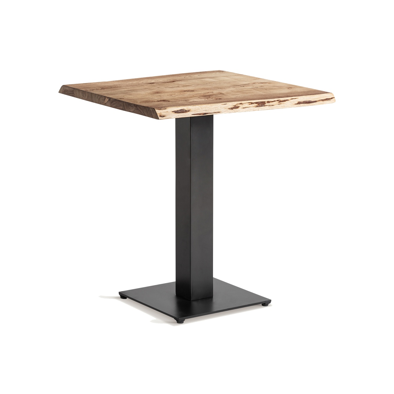 Kitchen & Dining Room Tables Masa bar maro/neagra din lemn 70x70 cm Tinjat Vical Home