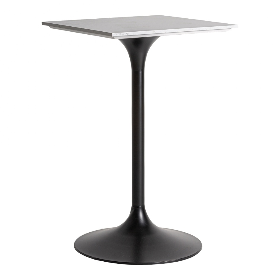 masa de bar Masa bar neagra/alba din ceramica 65x65 cm Perrier Vical Home