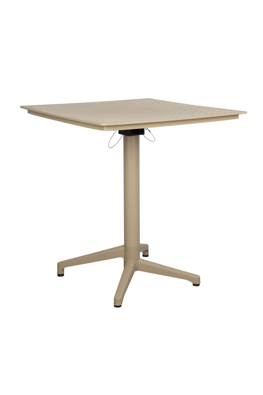 Outdoor Furniture Masa bistro pliabila exterior bej din metal 70x70 cm George The Home Collection